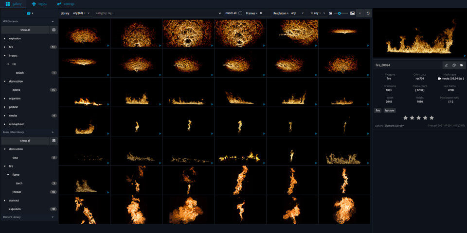 das element uses ai to organise your vfx asset library