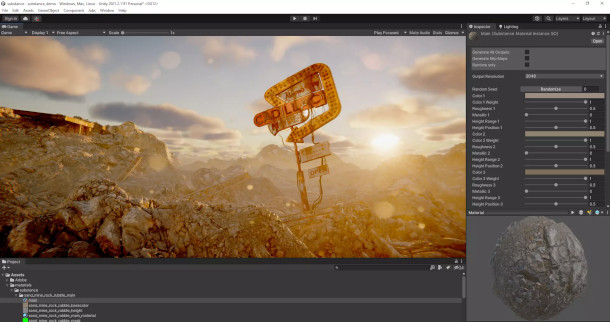 get the new substance plugins for unity and unreal engine 5
